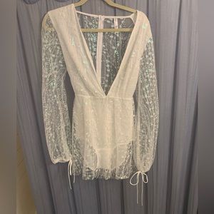 Lucy In The Sky white sequin dress!